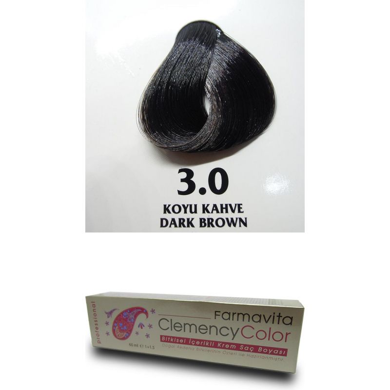Farmavita – Siyah (3.0) – Clemency Color Tüp Boya 60gr