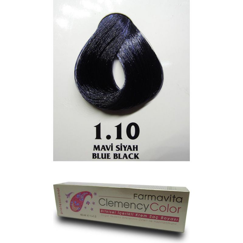 Farmavita – Siyah (1.10) – Clemency Color Tüp Boya 60gr